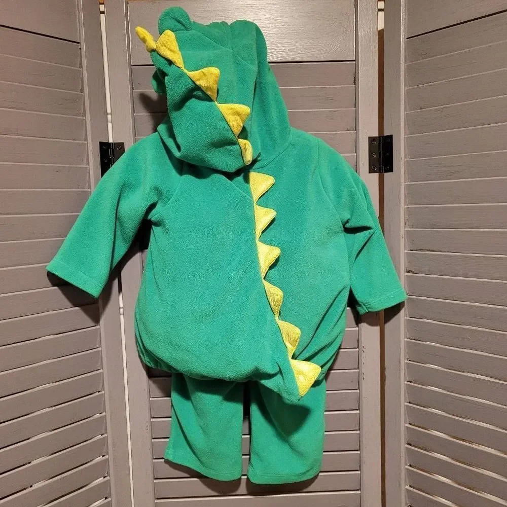 Carter's Kids Green & Yellow Crocodile Jacket & Pants Set Size 12 Months